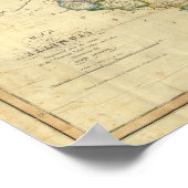 Poster Carte de l'Illinois 3 (Coin)
