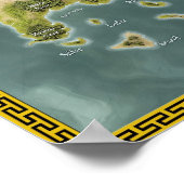 Poster Carte De L'Imaginaire De Darnyan (Coin)