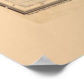 Poster Carte de l'Indochine (1895) (Coin)