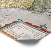 Poster Carte de l'Irlande (Coin)