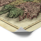 Poster Carte de l'Irlande 1813 par John Pinkerton (Coin)