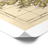 Poster Carte de l'Irlande par Frederik de Wit 1710 (Coin)