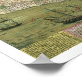 Poster Carte de Lisbonne, de Civitates Orbis Terrarum par (Coin)