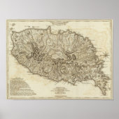 Poster Carte de l'Isle de la Grenade (Devant)