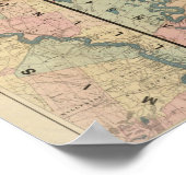 Poster Carte de Lloyd du Bas Mississippi (Coin)