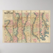 Poster Carte de Lloyd du Bas Mississippi (Devant)