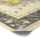 Poster Carte De L'Océanica (Coin)