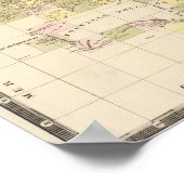 Poster Carte de l'Océanie (Coin)