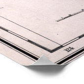 Poster Carte de l'or de Californie 1851 (Coin)