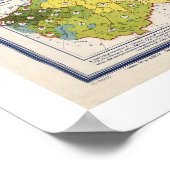 Poster Carte de l'Union soviétique 1926 (Coin)