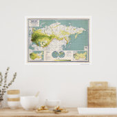 Poster Carte de l'Union soviétique 1926 (Cuisine)