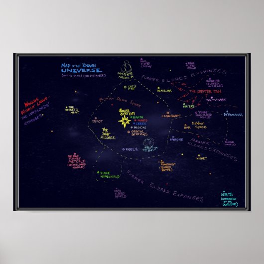 Poster Carte de l'univers d'Alibi Jones (Devant)