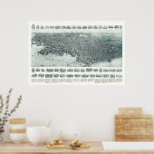 Poster Carte de Lynn, Massachusetts de 1916 (Cuisine)