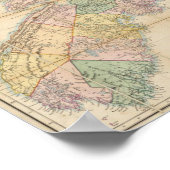 Poster Carte de Mackinlay de la province de la Nouvelle-É (Coin)