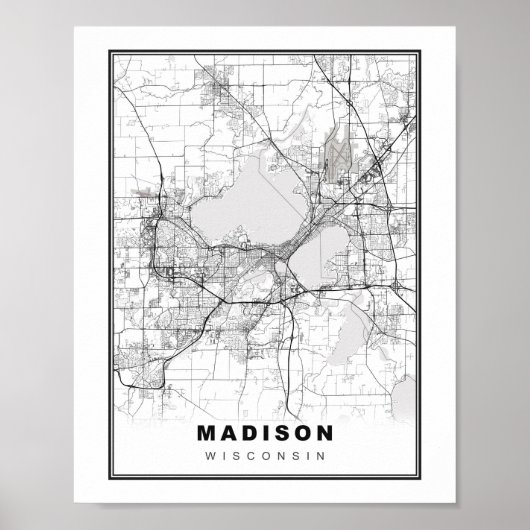 Poster Carte de Madison (Devant)
