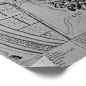 Poster Carte de Madrid (Coin)