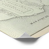 Poster Carte de Manasquan, New Jersey (Coin)