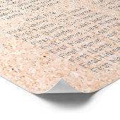 Poster Carte de mariage de l'océan tropical et de la plag (Coin)