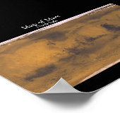 Poster Carte de Mars (Coin)