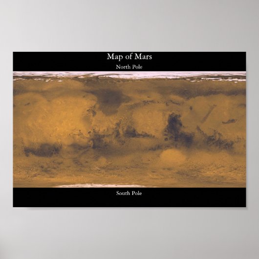 Poster Carte de Mars (Devant)