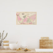 Poster Carte de Mashapaug Pond et Cranston Atlas (Cuisine)