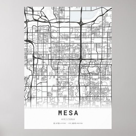 Poster Carte de Mesa (Devant)