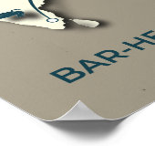 Poster Carte de migration des oies à tête de barre - Mini (Coin)