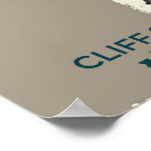 Poster Carte de migration d'hirondelle de falaise - Vinta (Coin)