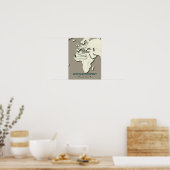 Poster Carte de migration du balbuzard occidental - Vinta (Cuisine)
