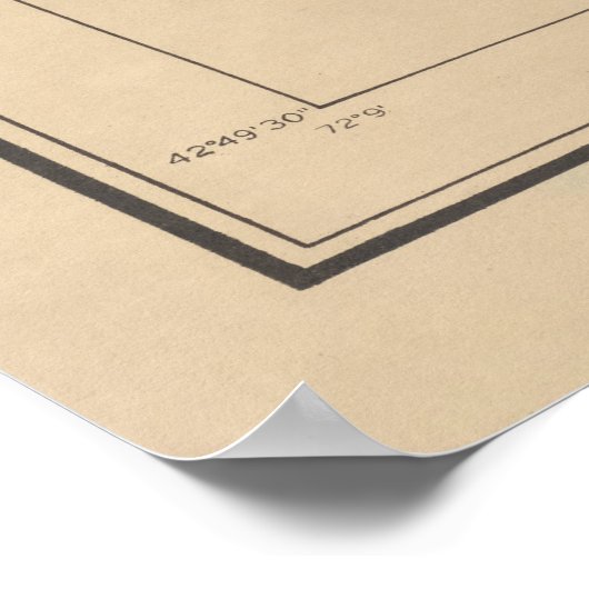 Poster Carte de Monadnock (1891) (Coin)