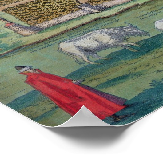 Poster Carte de Moscou (Coin)