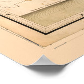 Poster Carte de Mumbai (Bombay), Inde (1855) (Coin)