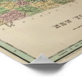 Poster Carte de New York (Coin)