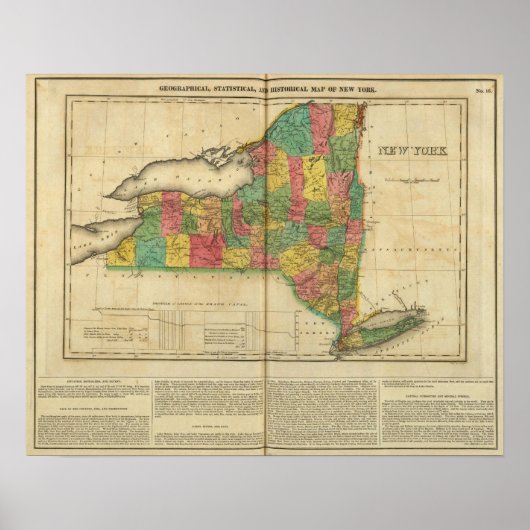 Poster Carte De New York (Devant)