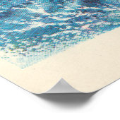 Poster Carte de Noël festive avec lièvre et tambour (Coin)