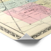 Poster Carte de Normal, Bloomington (Coin)