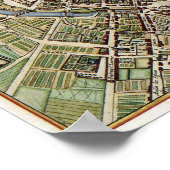 Poster Carte de Paris 1657 (Coin)