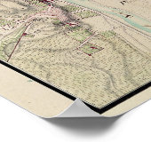 Poster Carte de Paris et de ses environs (Coin)