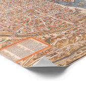 Poster carte de paris vintage (Coin)