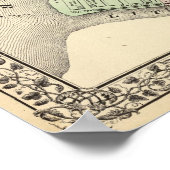 Poster Carte de Parkersburg, Virginie-Occidentale (Coin)