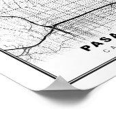 Poster Carte de Pasadena (Coin)
