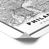 Poster Carte de Philadelphie (Coin)