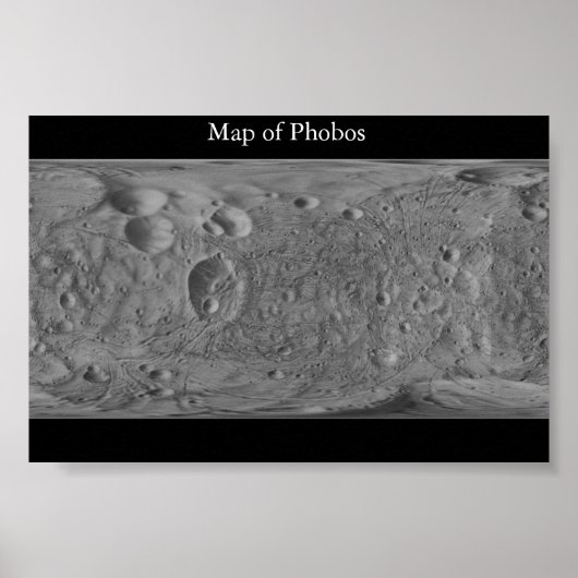 Poster Carte de Phobos (Devant)