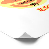 Poster carte de pied de réflexologie (Coin)