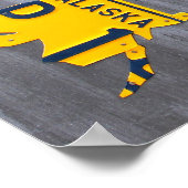 Poster Carte de plaque de licence des États-Unis - Muscle (Coin)