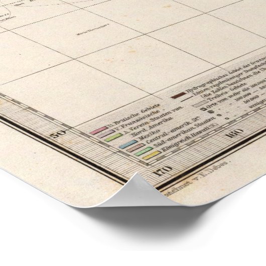 Poster Carte de Polynésie (Coin)