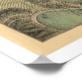 Poster Carte de Porto Rico par Federico Drouyn 1888 (Coin)