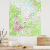 Poster Carte de Prescott Arizona (1973) (Cuisine)