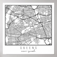 Carte de Queens New York Street