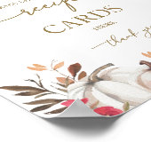 Poster Carte de recette citrouille de Fête des mariées d' (Coin)